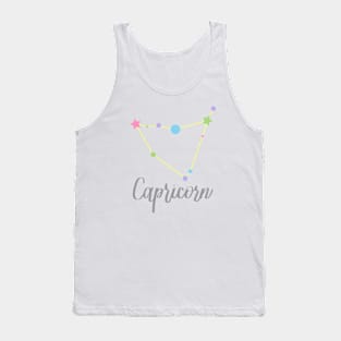 Capricorn Zodiac in Pastels Tank Top